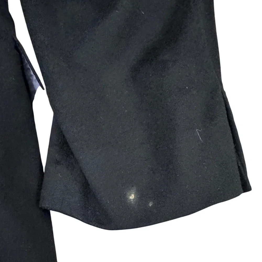Nordstrom Classics 100% Loro Piana Cashmere Blazer Mens 46 XLG Black Sport Coat